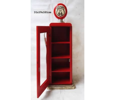 Wall Cabinet Display Cabinet Gas Pump Gas Station Vintage Route 66