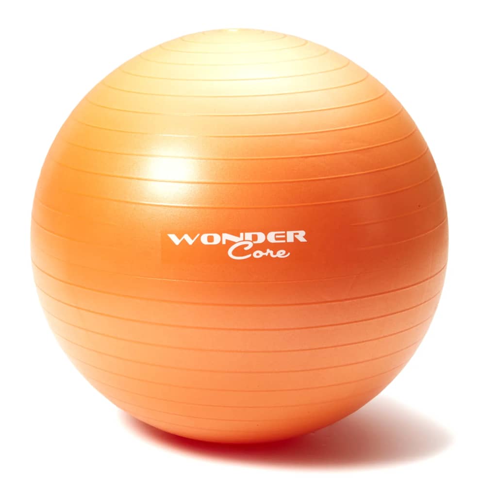 Wonder Core Ballon de gymnastique anti-éclatement 65 cm Orange
