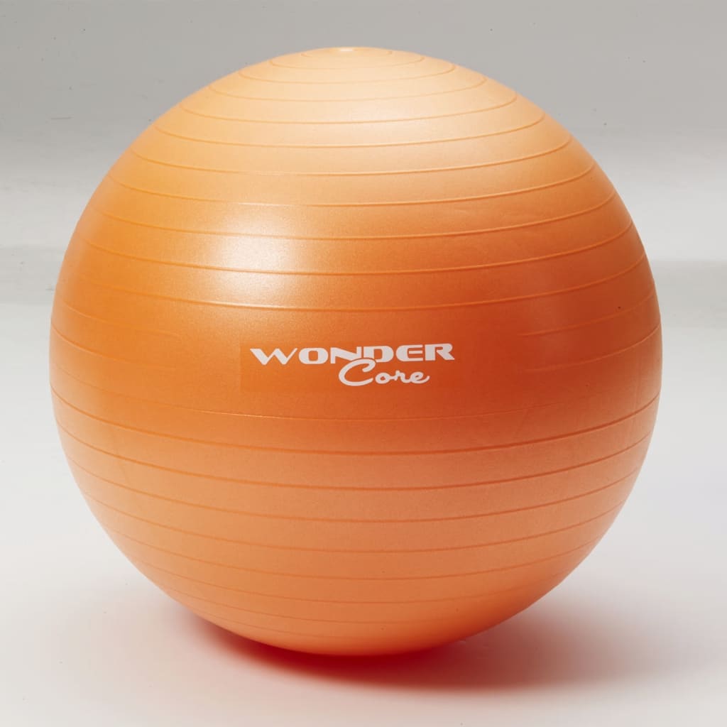 Wonder Core Ballon de gymnastique anti-éclatement 65 cm Orange