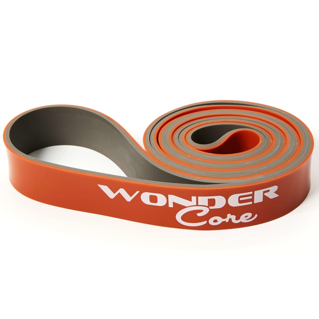 Wonder Core Trainingsband 3,2 cm oranje en grijs WOC047