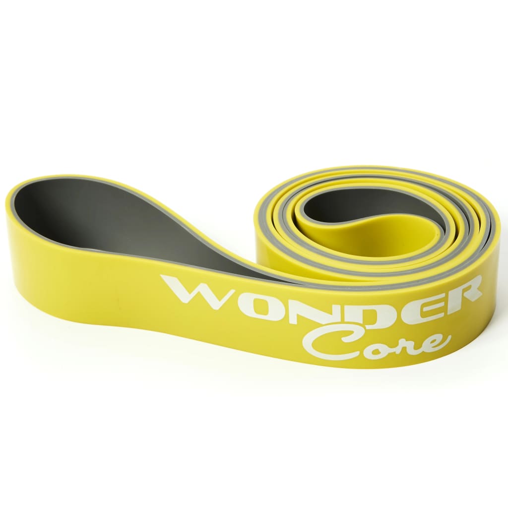 VidaXL - Wonder Core Trainingsband 4,4 cm geel en grijs WOC048