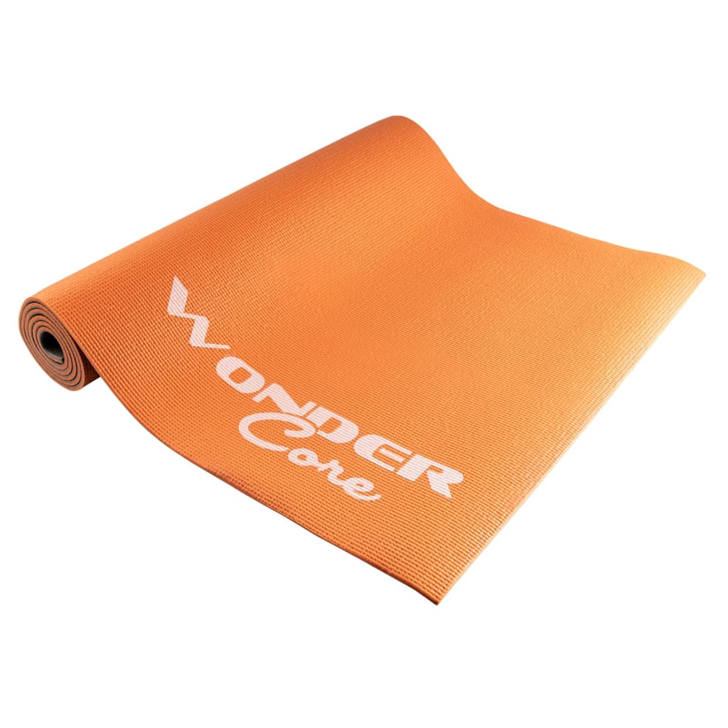 Afbeelding Wonder Core Yogamat 170x60x0,6 cm oranje en grijs door Vidaxl.nl