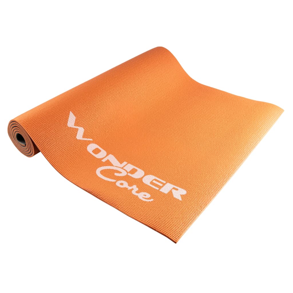 

Wonder Core Yogamat 170x60x0,6 cm oranje en grijs