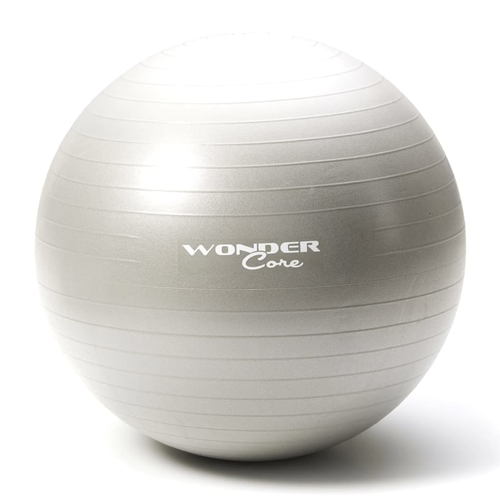 Wonder Core træningsbold 75 cm brudsikker grå
