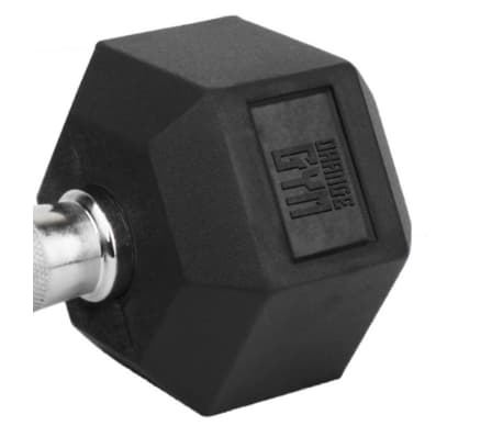 Orange Gym Hex Dumbbell 12 kg Black