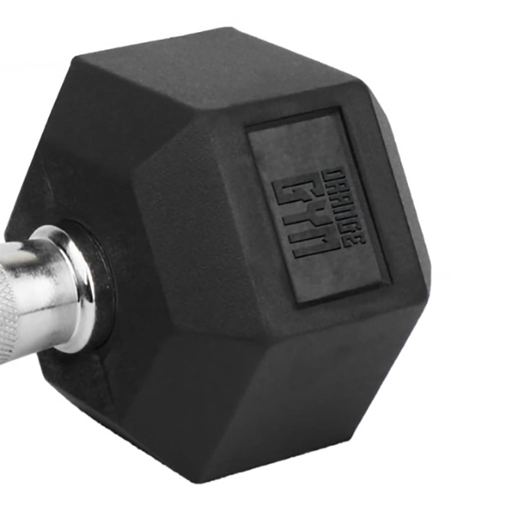 Orange Gym Hex Dumbbell 20 kg Black