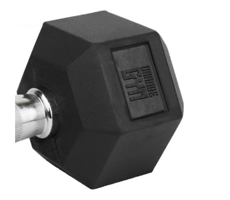 Orange Gym Hex Dumbbell 20 kg Black