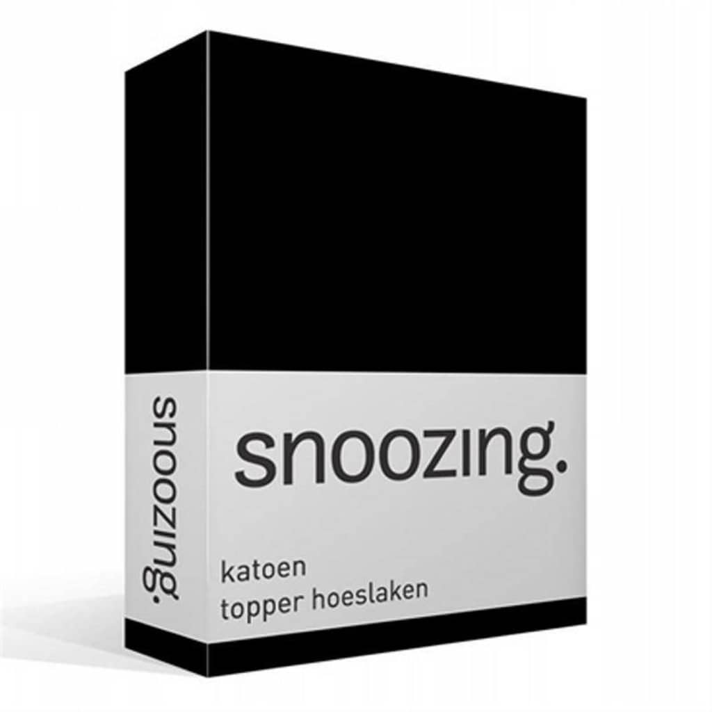 Afbeelding Snoozing katoen topper hoeslaken - 1-persoons (100x220 cm) - 100% door Vidaxl.nl