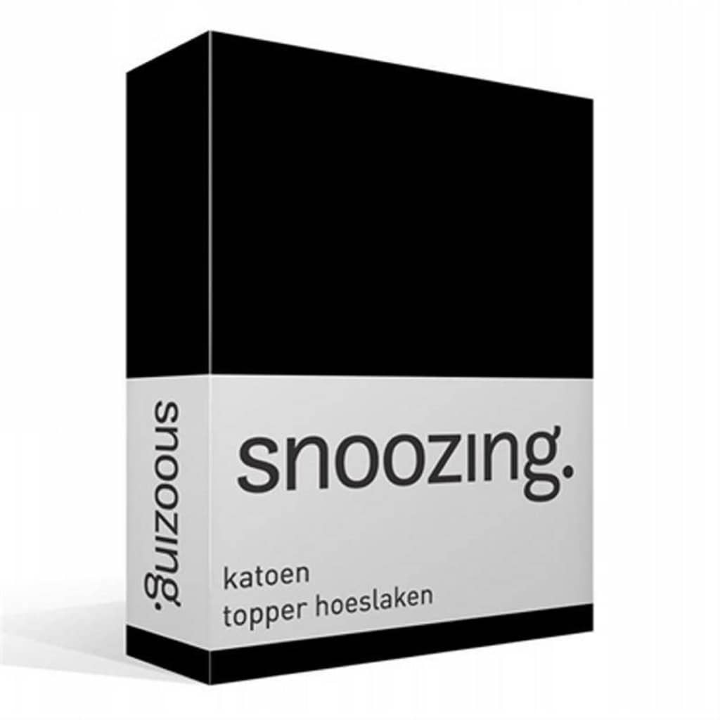 Snoozing katoen topper hoeslaken - 2-persoons (140x200 cm) - 100%