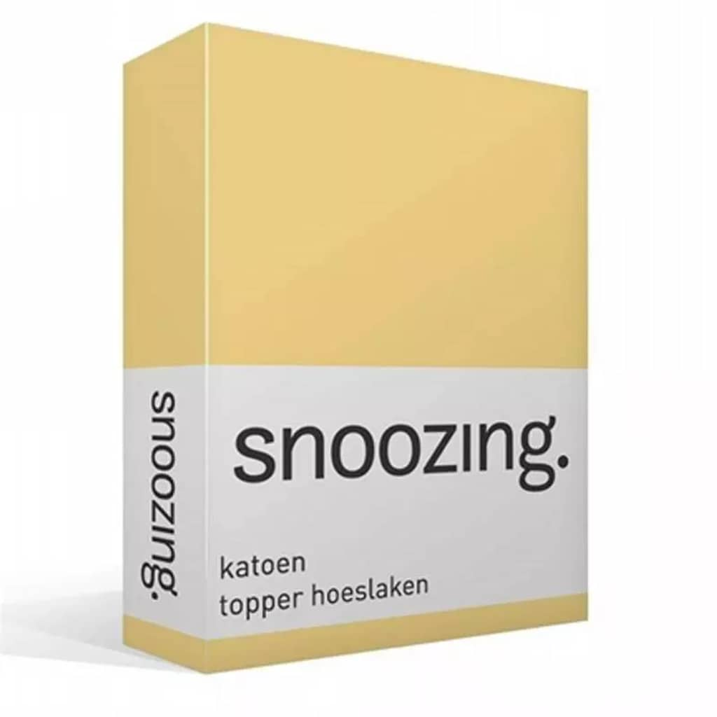 Afbeelding Snoozing katoen topper hoeslaken - 1-persoons (100x200 cm) - 100% door Vidaxl.nl