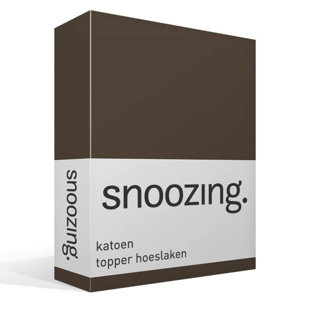 Afbeelding Snoozing katoen topper hoeslaken - 1-persoons (100x200 cm) - 100% door Vidaxl.nl