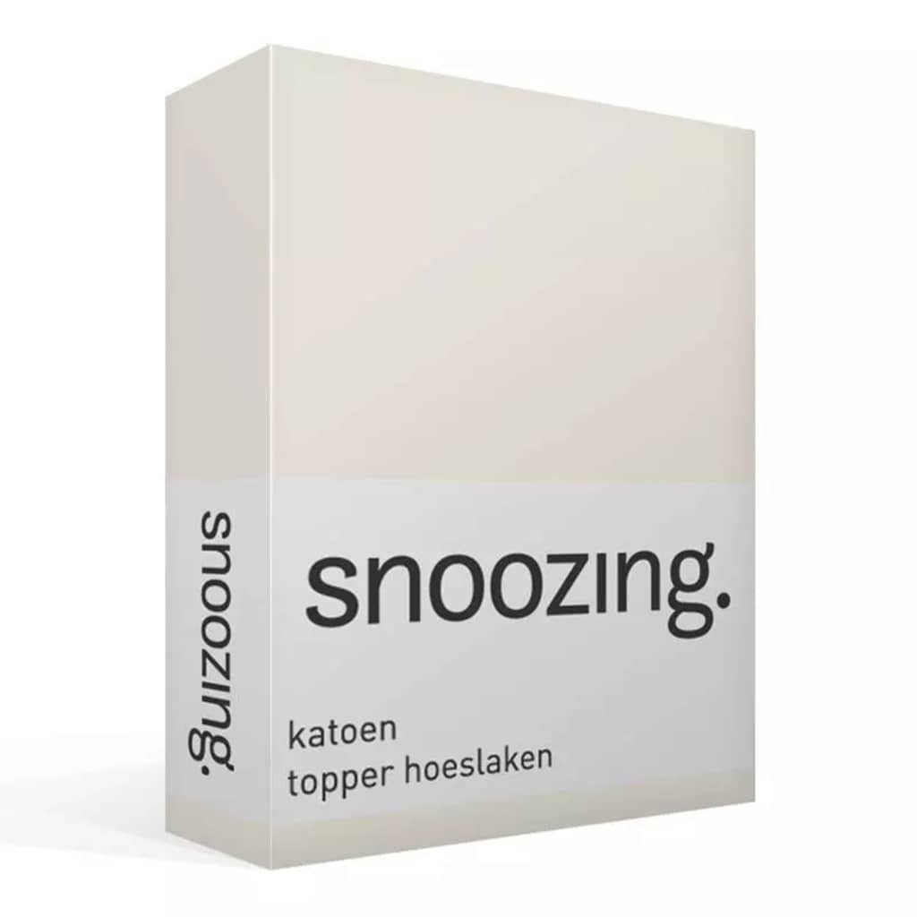 Snoozing katoen topper hoeslaken - Lits-jumeaux (180x210 cm) - 100%