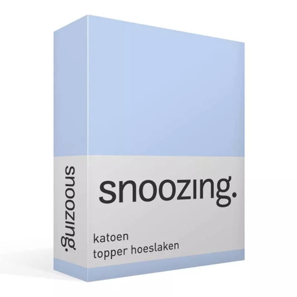 Afbeelding Snoozing katoen topper hoeslaken - 1-persoons (80x200 cm) - 100% door Vidaxl.nl