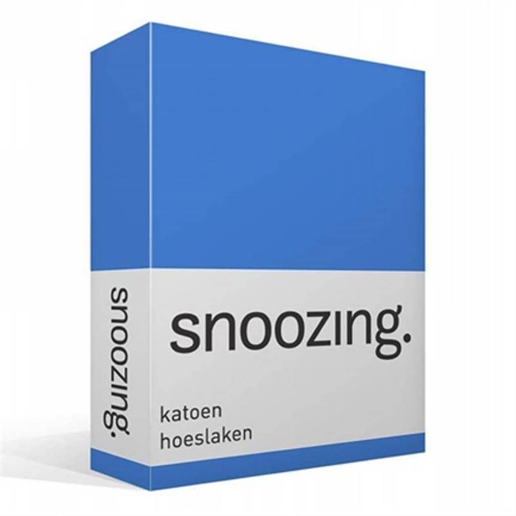Afbeelding Snoozing katoen hoeslaken - Lits-jumeaux (160x200 cm) - 100% katoen - door Vidaxl.nl