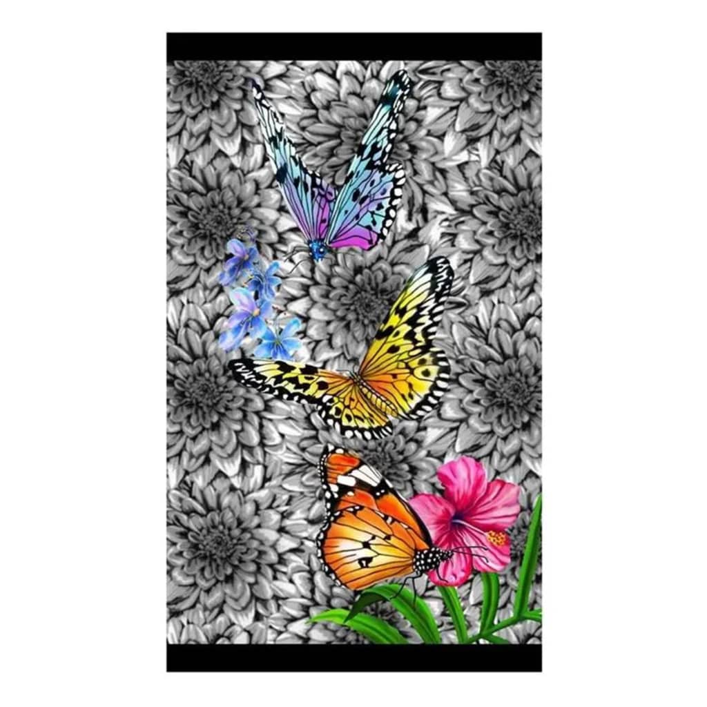 Merkloos Butterfly strandlaken - 100% katoen - 100x180 cm - Multi