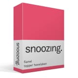 Snoozing flanel topper hoeslaken