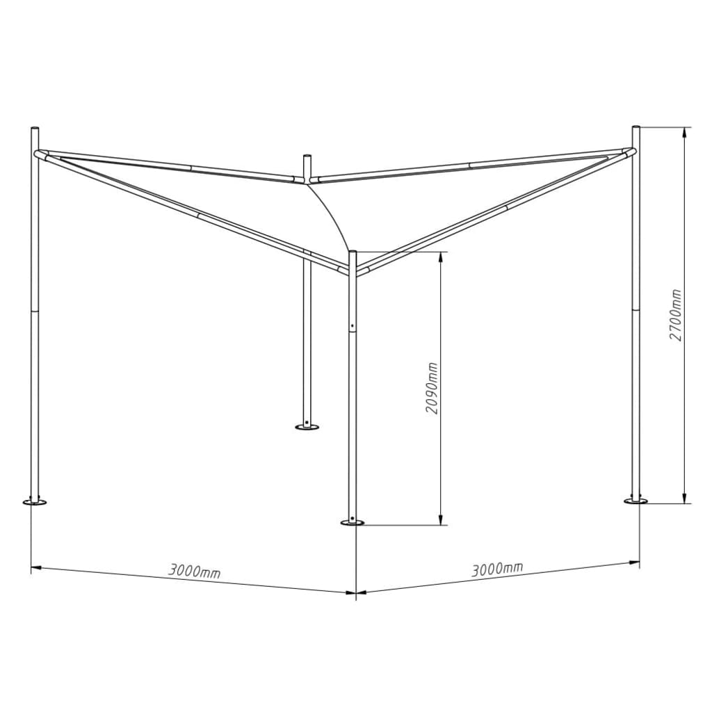 Sorara Outdoor Living Butterfly Schaduwdoek Zand 3X3M Vierkant Paviljoen sorara outdoor living kopen in de aanbieding Sorara Outdoor Living Butterfly Schaduwdoek Zand 3X3M Vierkant Paviljoen sorara outdoor living kopen in de aanbieding
