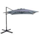 Roma Kantel ZweefParasol| SORARA | Antraciet | 300 x 300 cm