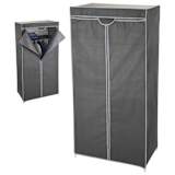 Storage Solutions Tragbarer Kleiderschrank 75 x 45 x 160 cm Grau
