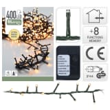 Microcluster 400led 8mtr ww