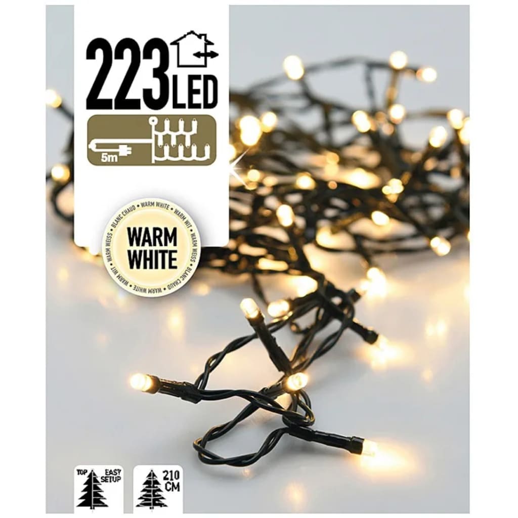 Easy Camp Easy Setup Kerstboomverlichting 223 LED's warm wit