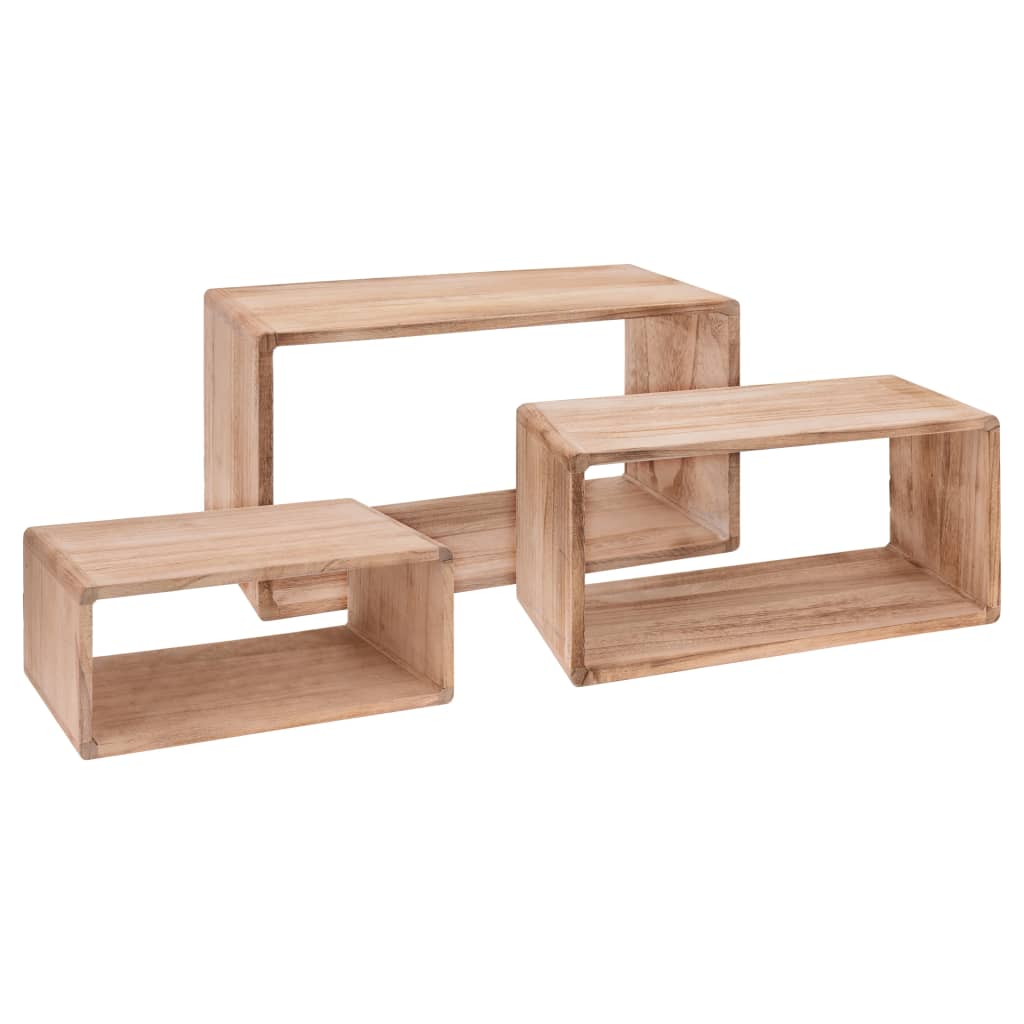 Home&Styling Wandregal-Set 3 Stk. Paulownia-Holz kaufen