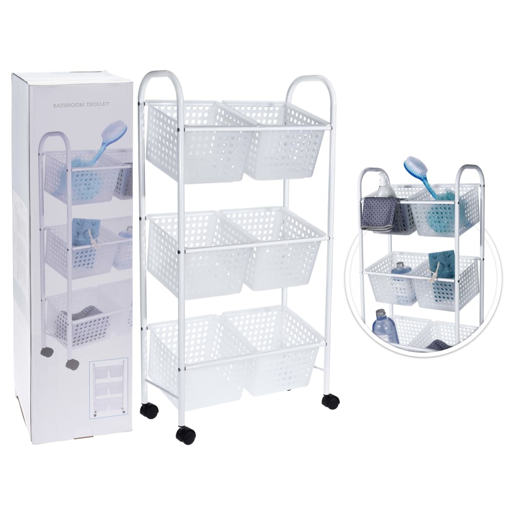 

Bathroom Solutions Badkamertrolley met 6 manden