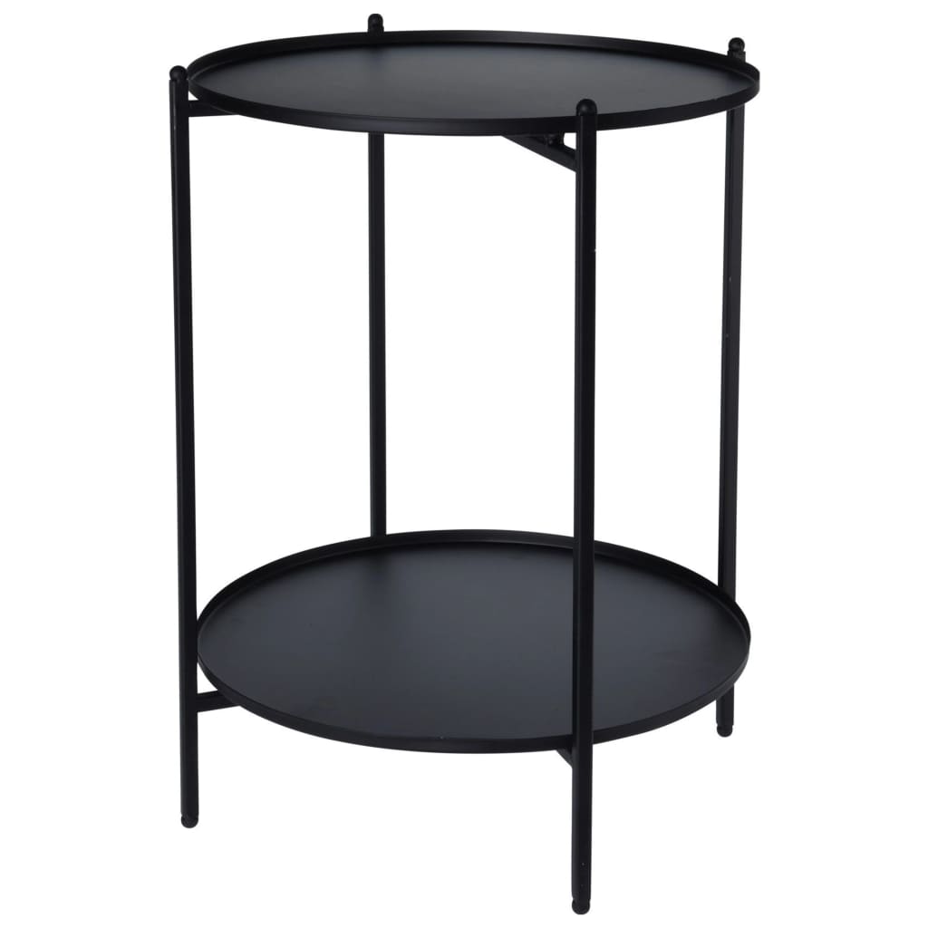 Petrashop H&S Collection Odkládací stolek kovový 50,5 cm černý