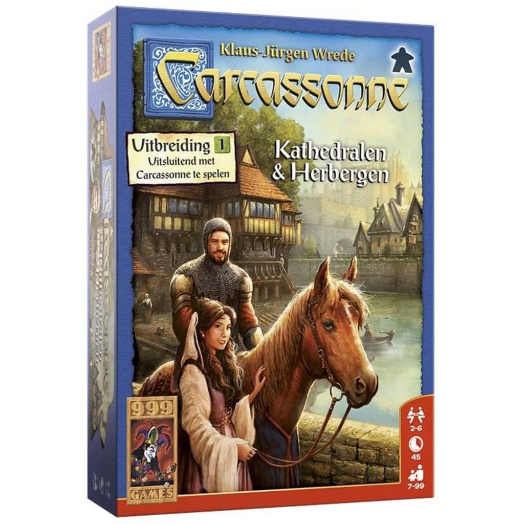 Afbeelding 999 Games spel Carcassonne: Kathedralen & Herbergen door Vidaxl.nl