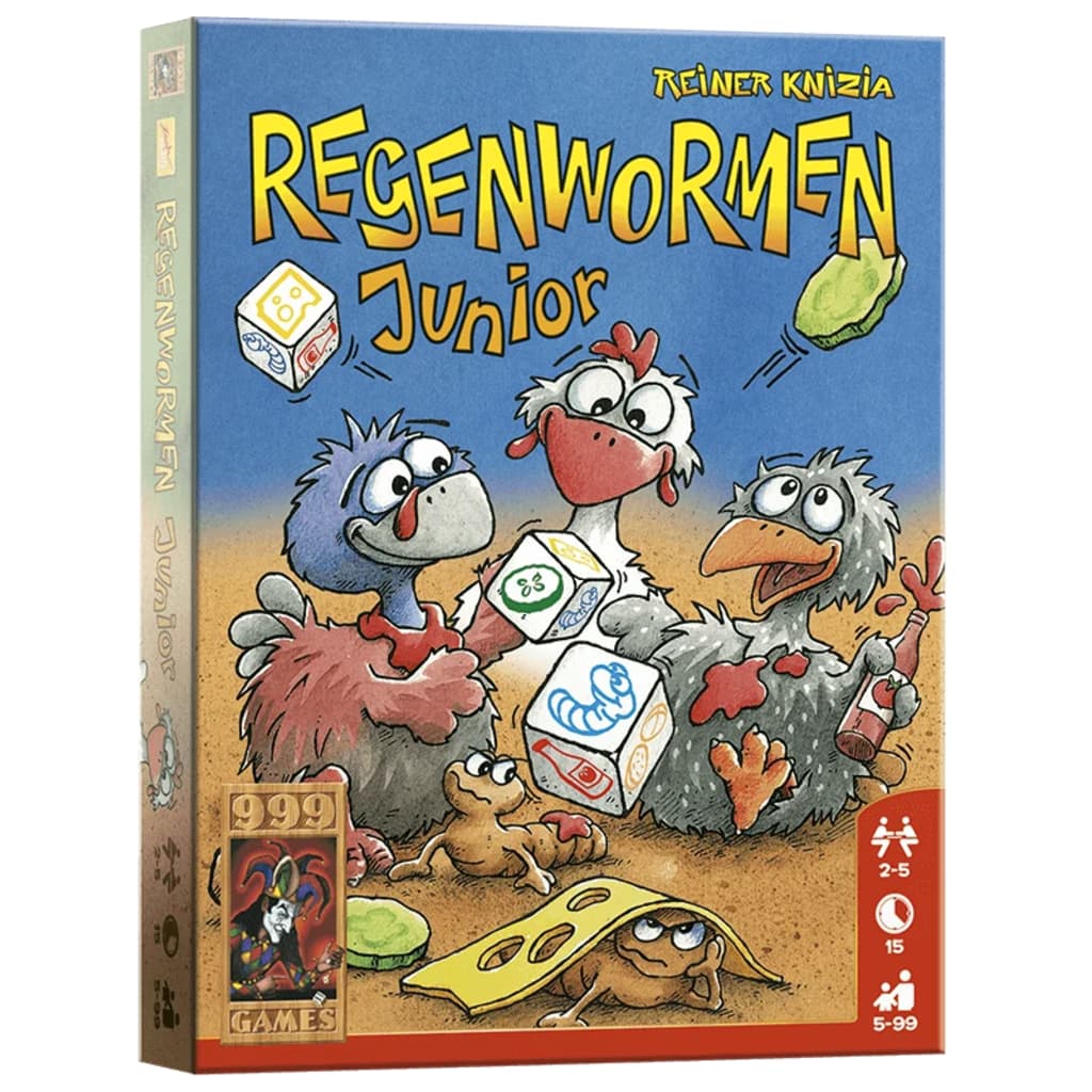 Afbeelding 999 Games Regenwormen Junior (A13) door Vidaxl.nl