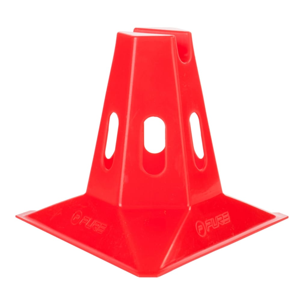 Afbeelding Pure2Improve Trainingspionnen 6 stuks 150 mm rood P2I100510 door Vidaxl.nl