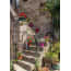 Pbcollection 2 Stuks Tuinschilderij Flowers On Stairs 50X70Cm pbcollection kopen in de aanbieding