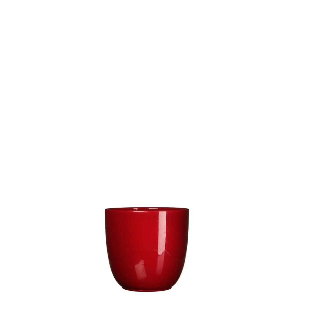 Mica Decorations 5 stuks Pot rond es/7 tusca 7.5 x 8.5 cm d.rood