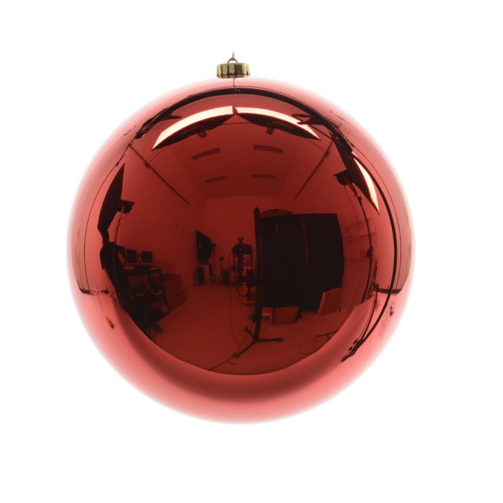 Afbeelding KSD 3 stuks Kerstbal plastic glans kerstrood 200 mm door Vidaxl.nl
