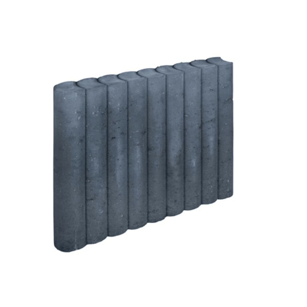 3 stuks! Rondo palissade zwart 8x50x50 cm Gardenlux