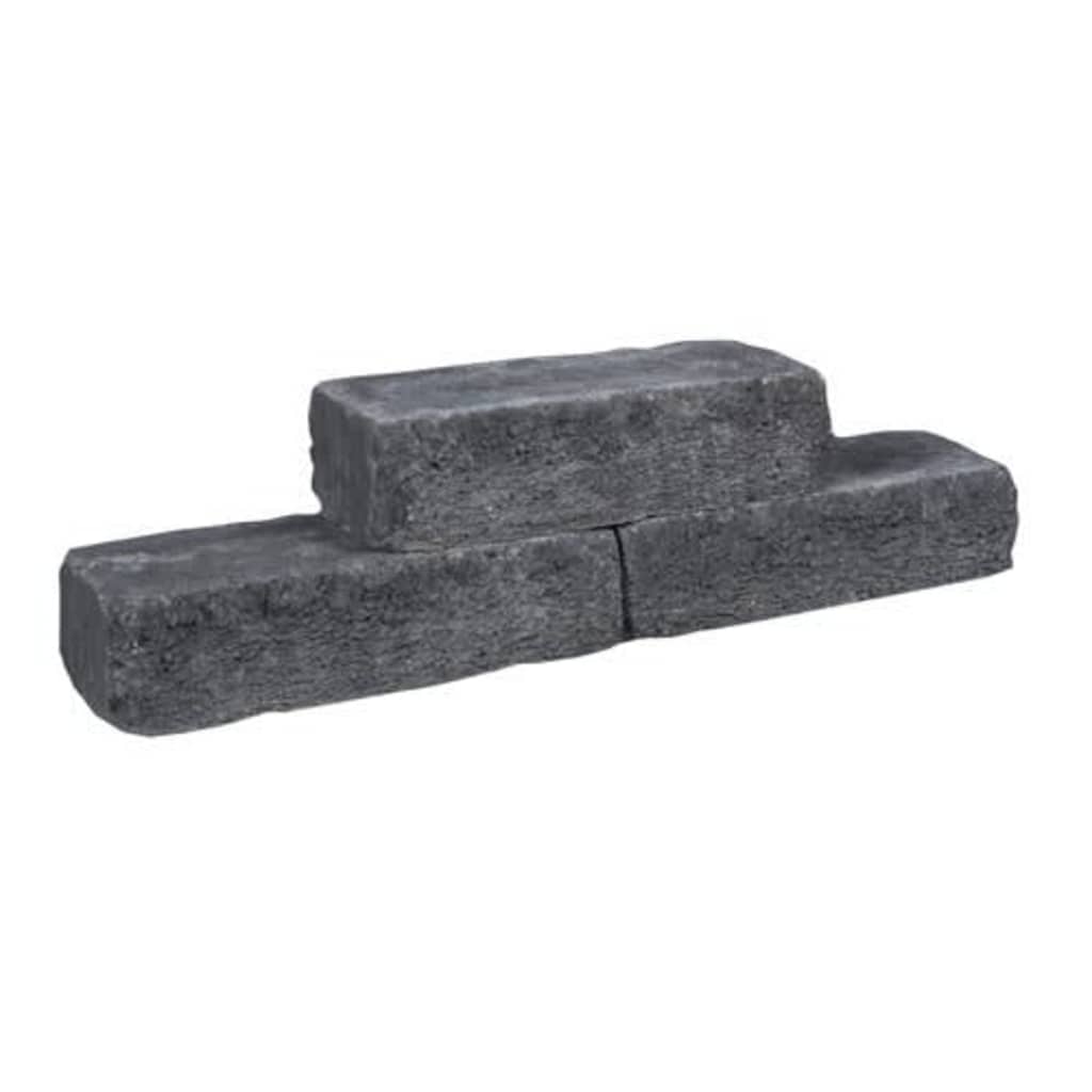 10 stuks! Cottage walling zwart 40x15x10 cm Gardenlux