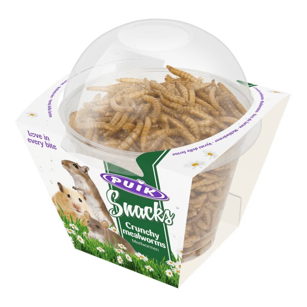 Afbeelding 3 stuks! Crunchy meelwormen Puik Snacks door Vidaxl.nl