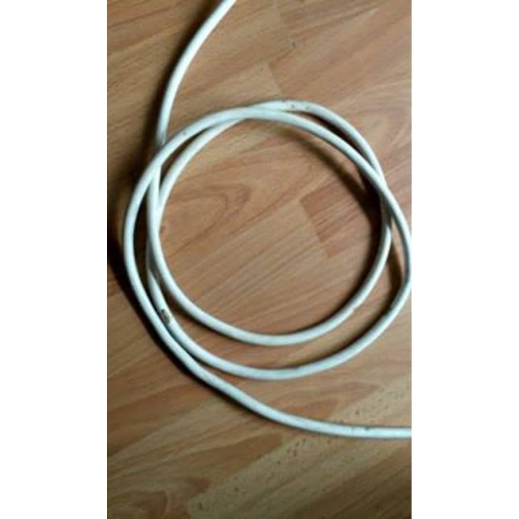 Witte kabel per meter geaard