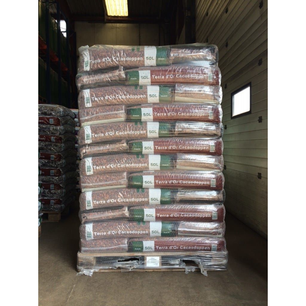 Pallet Cacaodoppen 50 liter Pokon