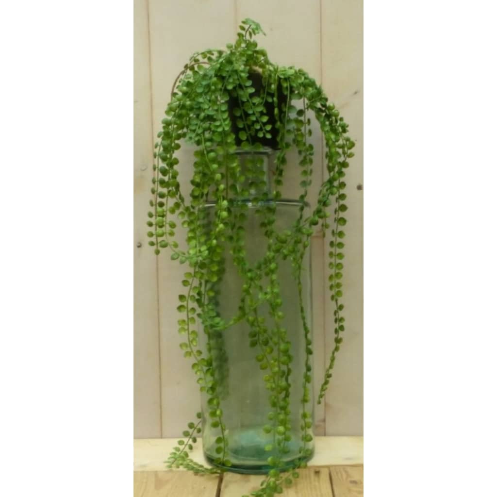 Warentuin Mix Kunsthangplantje groen met kleine bladeren in hangpotje