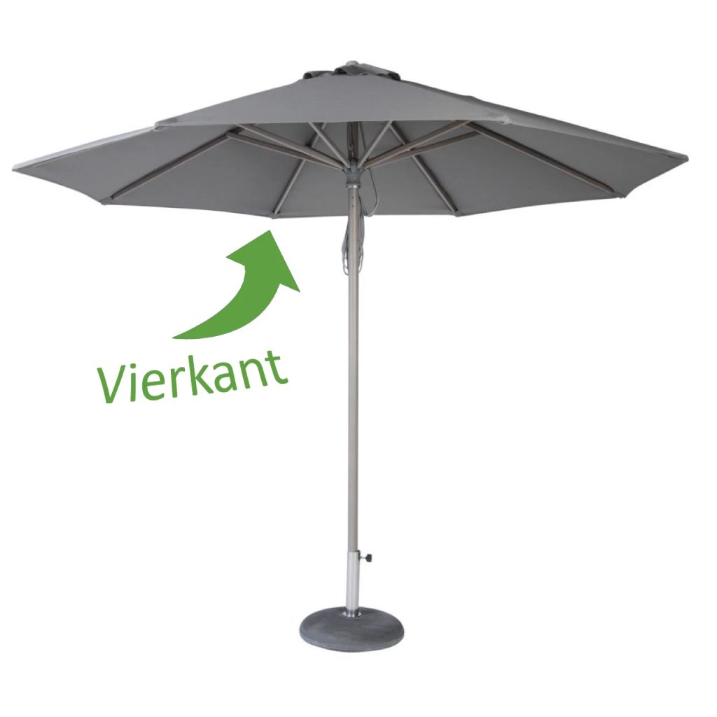 Afbeelding Parasol Evian 250x250 cm Grijs door Vidaxl.nl