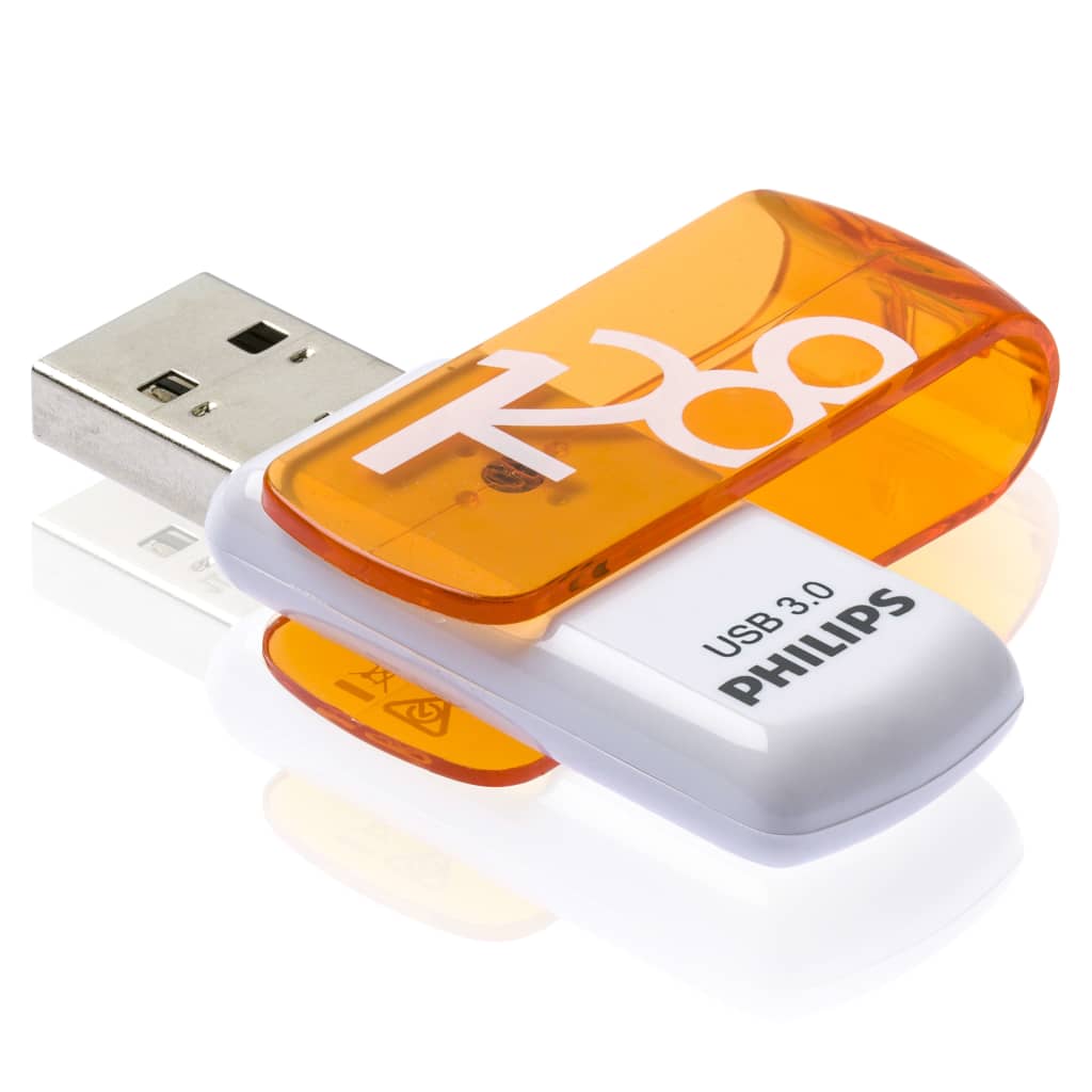 Philips USB-stick Vivid USB 3.0 128 GB wit en oranje