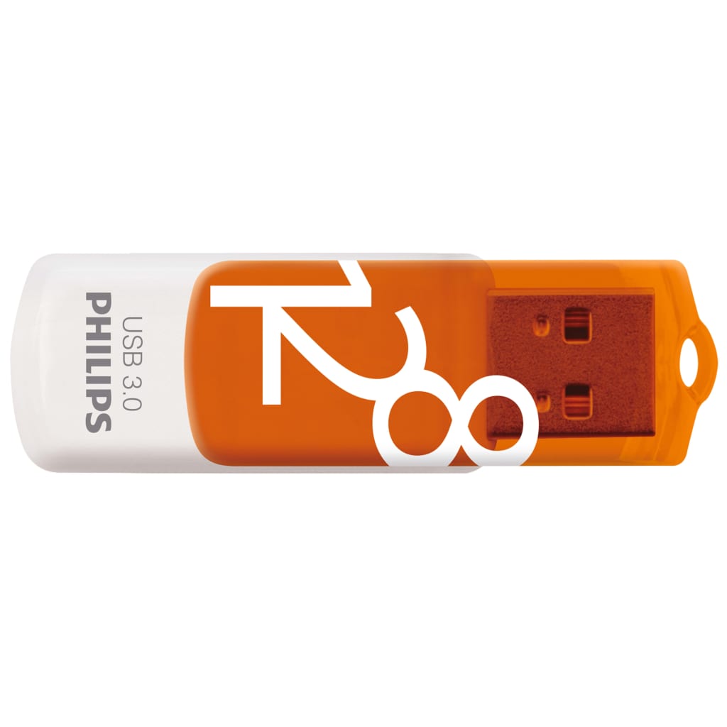 

Philips USB-stick Vivid USB 3.0 128 GB wit en oranje