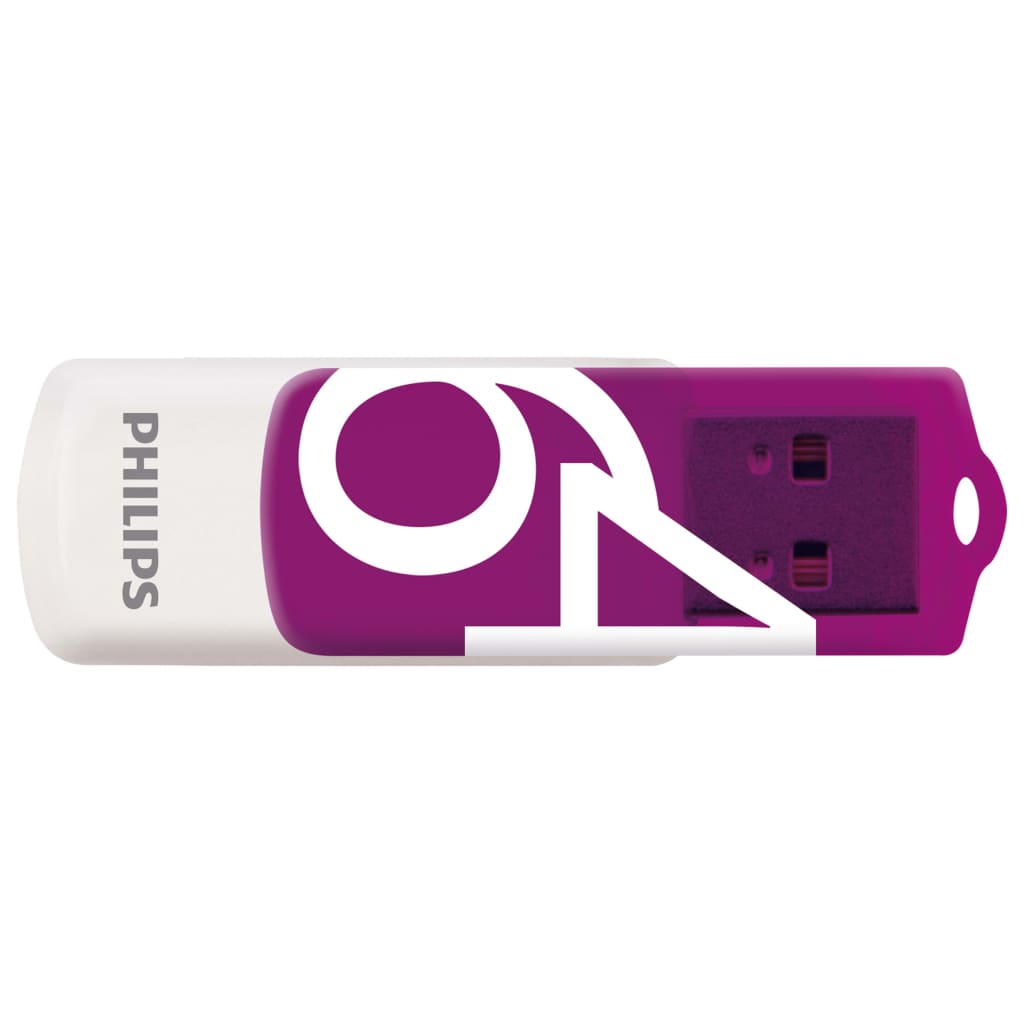 

Philips USB-stick Vivid USB 2.0 64 GB wit en paars