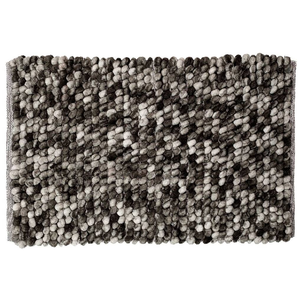 Covoraș de baie „Vintage” 50x80 cm, gri închis și alb