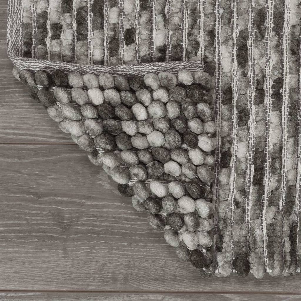 Covoraș de baie „Vintage” 50x80 cm, gri închis și alb