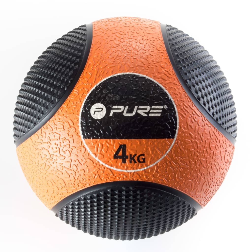 Pure2Improve medicine Ball 4 kg oranje/zwart