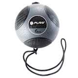 Pure2Improve Ballon médicinal avec corde 6 kg Gris