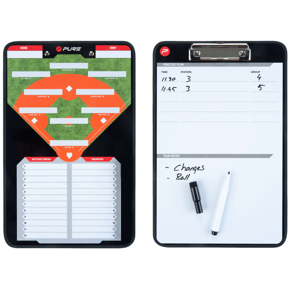 

Pure2Improve Coach-bord dubbelzijdig honkbal 35x22 cm P2I100610