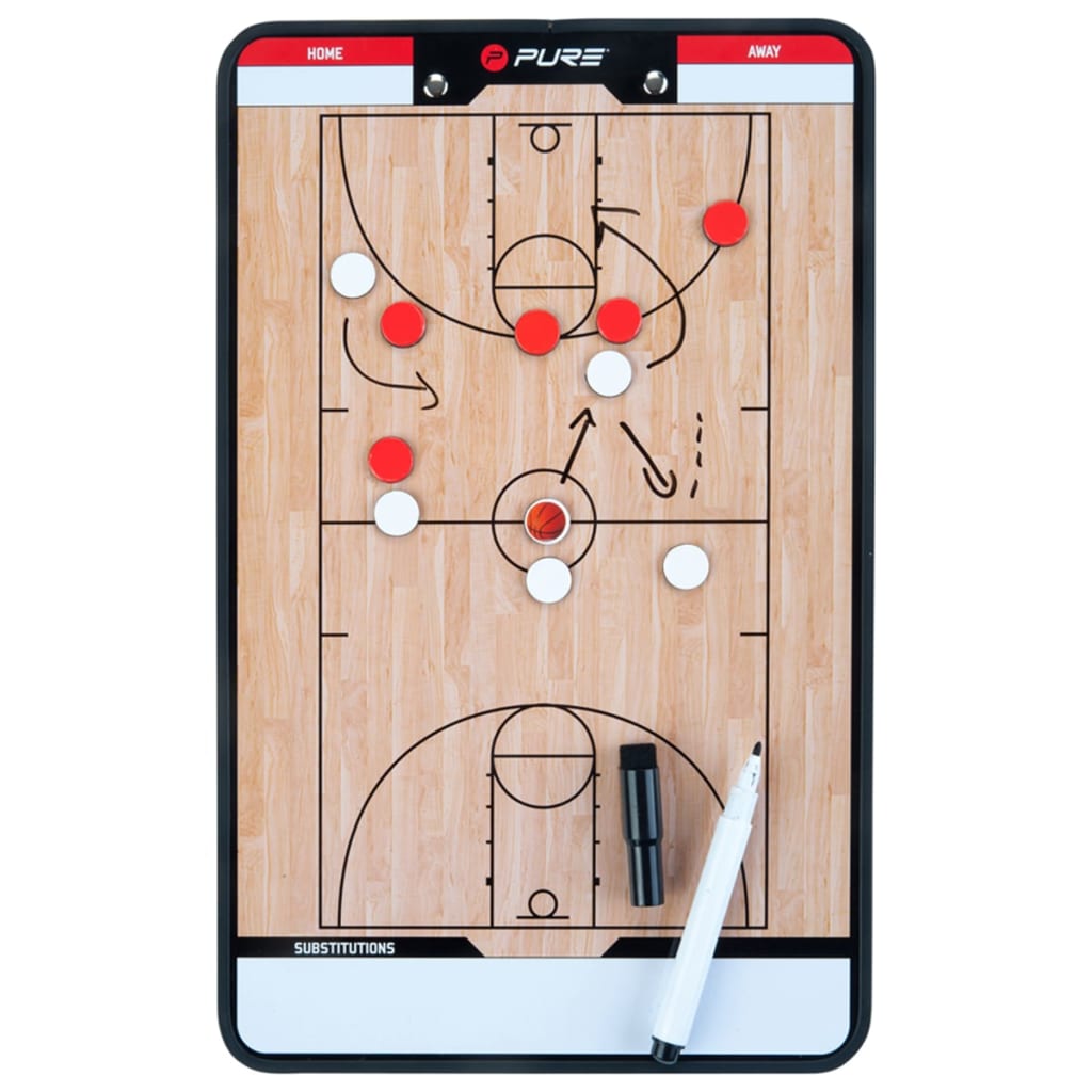 Pure2Improve Dobbeltsidig trenerbrett basketball 35x22 cm P2I100620